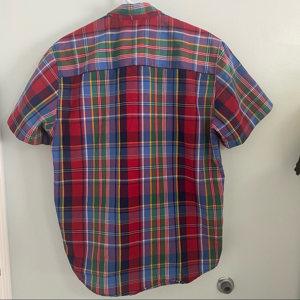 RedApe Scotch Plaid Button Down Short Sleeve Shirt - Picture 2 of 8
